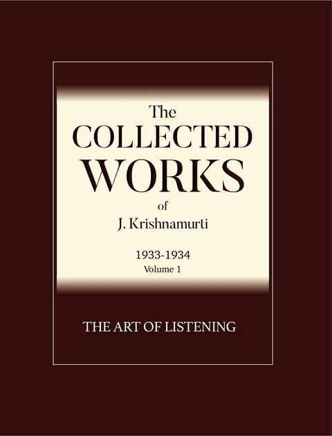 The Art of Listening -  J Krishnamurti