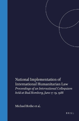 National Implementation of International Humanitarian Law - 