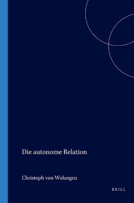 Die autonome Relation - Christoph von Wolzogen