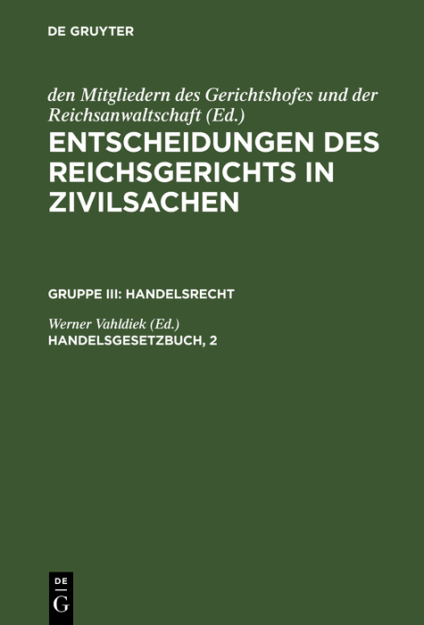 Handelsgesetzbuch, 2 - 