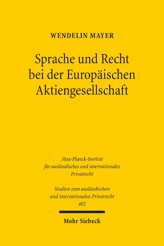 Sprache und Recht bei der Europäischen Aktiengesellschaft