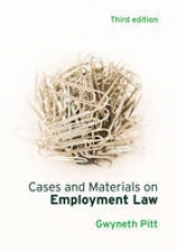 Cases and Materials on Employment Law - Pitt, Gwyneth
