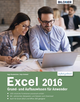 Excel 2016 Grund- und Aufbauwissen für Anwender: