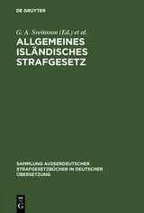 Allgemeines isl&auml;ndisches Strafgesetz - 