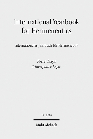 International Yearbook for Hermeneutics/Internationales Jahrbuch für Hermeneutik