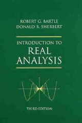 Introduction to Real Analysis - Bartle, Robert G.; Sherbert, Donald R.