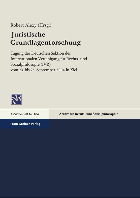 Juristische Grundlagenforschung - 