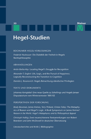 Hegel-Studien Band 50