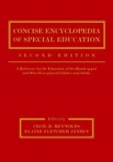 Concise Encyclopedia of Special Education - Reynolds, Cecil R.; Fletcher-Janzen, Elaine