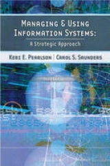 Managing and Using Information Systems - Pearlson, Keri E.; Saunders, Carol S.
