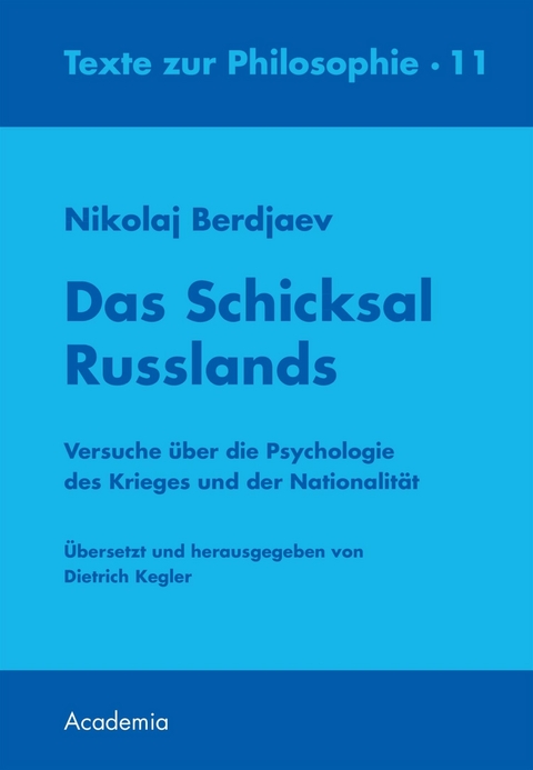 Das Schicksal Russlands - Nikolaj Berdjaev