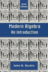 Modern Algebra - Durbin, John R.