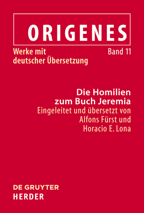 Die Homilien zum Buch Jeremia - 