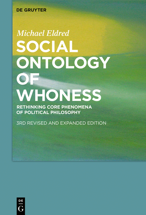 Social Ontology of Whoness - Michael Eldred