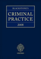 Blackstone's Criminal Practice 2008 - Ormerod, Professor David