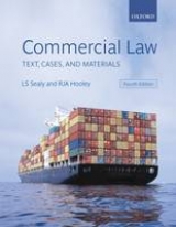Commercial Law Text Cases And Materials - Sealy, Ls; Hooley, Rja