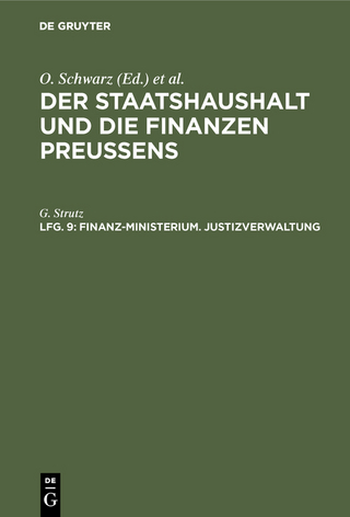 Finanz-Ministerium. Justizverwaltung
