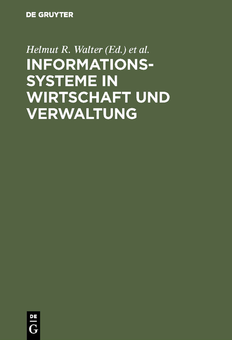 Informationssysteme in Wirtschaft und Verwaltung - 