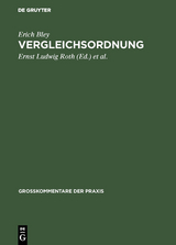 Vergleichsordnung - Erich Bley