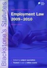 Blackstone's Statutes on Employment Law - Kidner, Richard