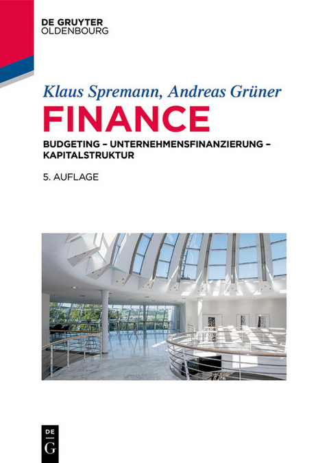 Finance -  Klaus Spremann,  Andreas Gr&uuml;ner