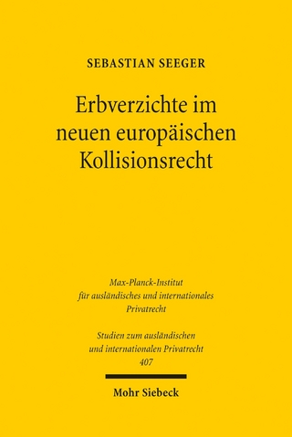 Erbverzichte im neuen europäischen Kollisionsrecht