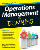 Operations Management For Dummies - Mary Ann Anderson, Edward J. Anderson, Geoffrey Parker
