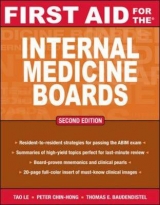 First Aid for the Internal Medicine Boards - Le, Tao; Chin-Hong, Peter; Baudendistel, Tom