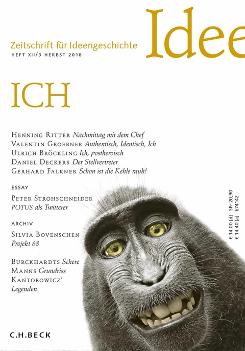 Zeitschrift f&uuml;r Ideengeschichte Heft XII/3 Herbst 2018 - 