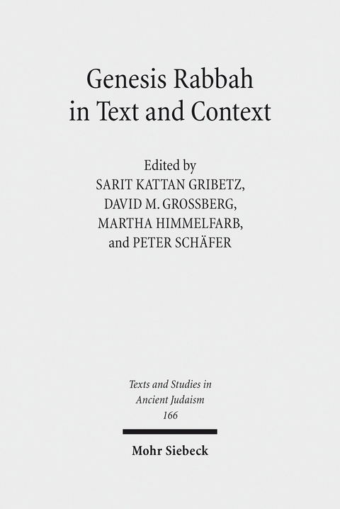 Genesis Rabbah in Text and Context - 