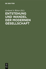 Entstehung und Wandel der modernen Gesellschaft - 