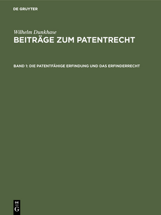 Die patentfähige Erfindung und das Erfinderrecht