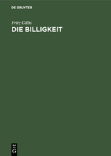 Die Billigkeit - Fritz Gillis