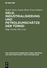 Geld, Industrialisierung und Petroleumsch&auml;tze der T&uuml;rkei - Robert Stern, Gustav Herlt, Ernst Schultze