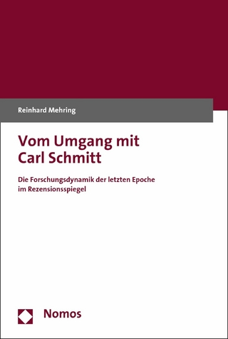Vom Umgang mit Carl Schmitt