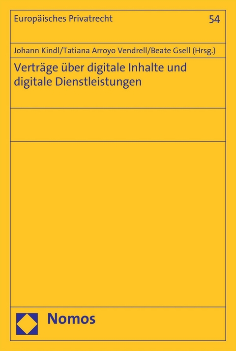 Vertr&auml;ge &uuml;ber digitale Inhalte und digitale Dienstleistungen - 