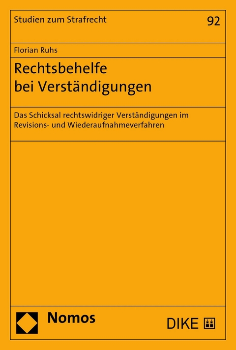 Rechtsbehelfe bei Verständigungen - Florian Ruhs