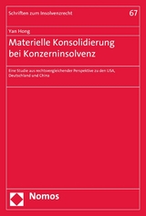 Materielle Konsolidierung bei Konzerninsolvenz - Yan Hong