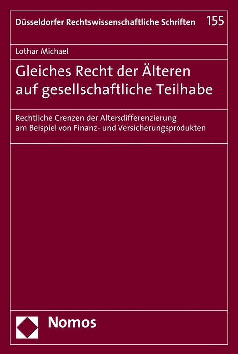 Gleiches Recht der &Auml;lteren auf gesellschaftliche Teilhabe - Lothar Michael
