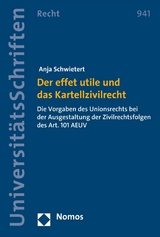 Der effet utile und das Kartellzivilrecht - Anja Schwietert