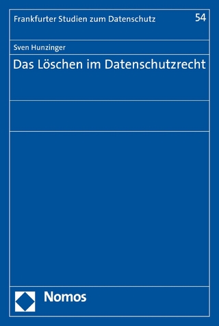 Das Löschen im Datenschutzrecht