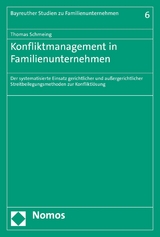 Konfliktmanagement in Familienunternehmen - Thomas Schmeing