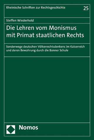 Die Lehren vom Monismus mit Primat staatlichen Rechts