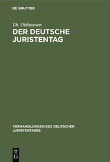 Der deutsche Juristentag - Th. Olshausen