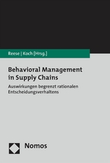 Behavioral Management in Supply Chains - 