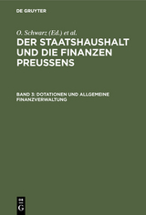 Dotationen und Allgemeine Finanzverwaltung - Otto Schwarz