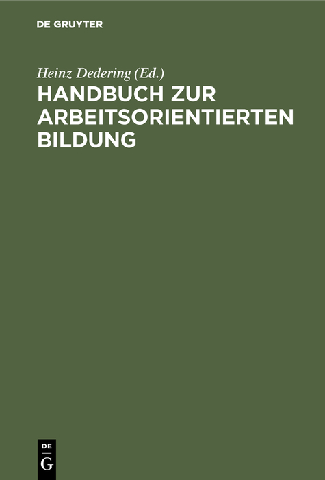 Handbuch zur arbeitsorientierten Bildung - 