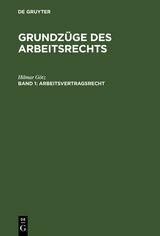 Arbeitsvertragsrecht - Hilmar G&ouml;tz