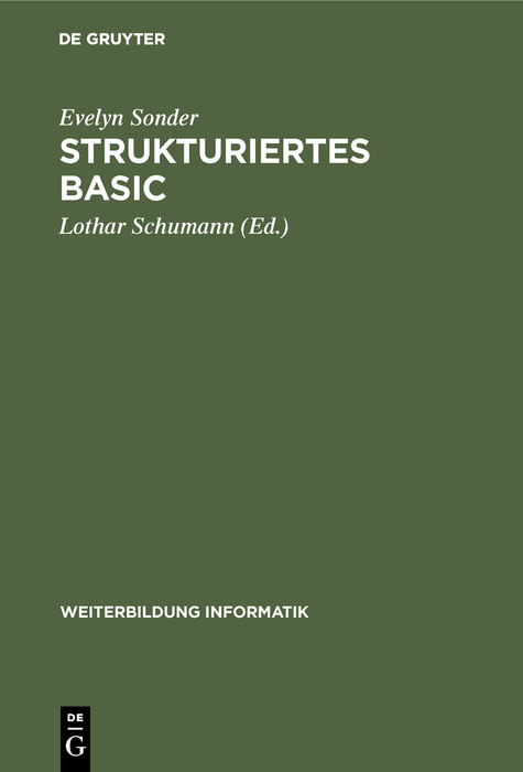 Strukturiertes BASIC - Evelyn Sonder