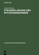 Steuerplanung des Mitunternehmers - J&uuml;rgen Karsten